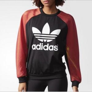 Adidas Originals Rita Ora Space Shifter Iridescent Holographic Crew Neck Top S